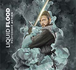 极品PS动作－流体淹没：Liquid Flood Photoshop Action